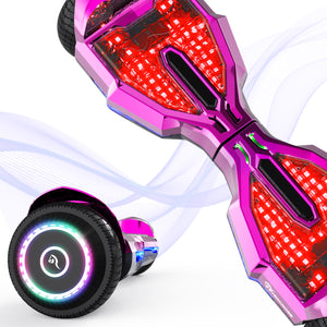 6.5inch Solid Tire Color-Changing Bluetooth Glow Hoverboard (EU, UK)