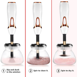 AUTOMATIC MAKE UP BRUSH CLEANER DRYER