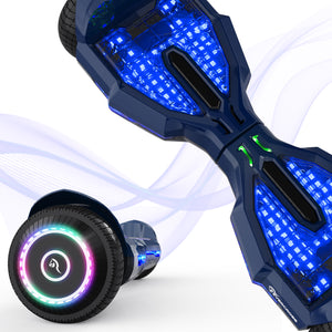 6.5inch Solid Tire Color-Changing Bluetooth Glow Hoverboard (EU, UK)