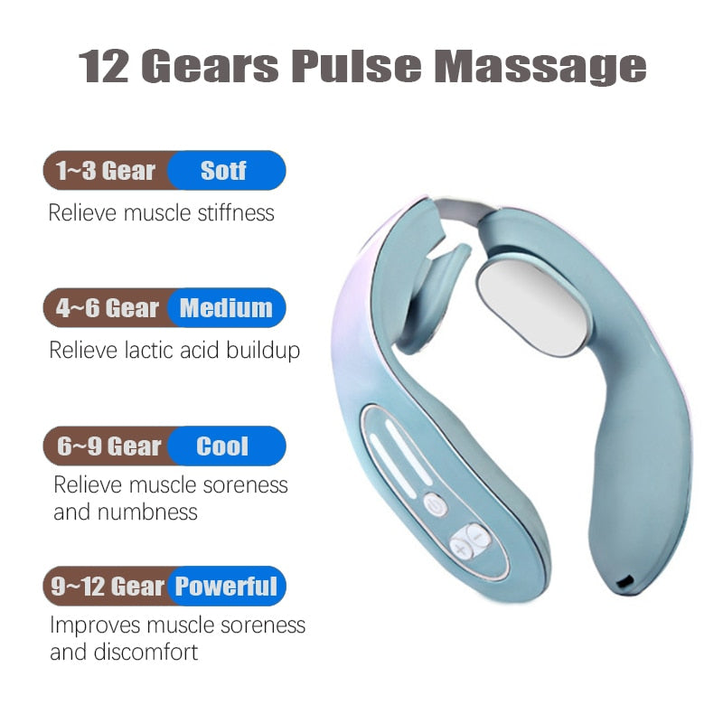 Portable EMS Electric Neck Massager