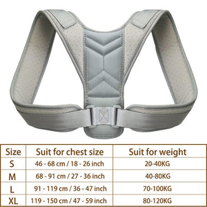 ADJUSTABLE POSTURE CORRECTOR BACK SUPPORT